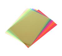 WRITWAA 7 Sheets Dyslexia Reading Overlays and Students, PVC A3 Size 42x29.7cm, Reduce Visual Stress and Fatigue, for Classroom and Travel Reading Support
