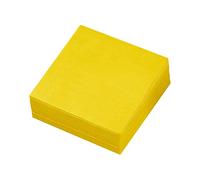 WRITWAA 80pcs Yellow Decorative Napkins Thick Disposable Tissue for Birthday Party Decorations Soft Texture for All Ages for Tables Home and Events