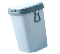 WRITWAA 8l Nordic Style Small Trash Can with Lid, Sturdy Pp Plastic Waste Bin for Kitchen and Office Desk Storage, Stable Design for Home Decoration and Everyday Use