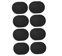 WRITWAA 8Pcs Bamboo Charcoal Facial Sponges for Face Washing and Makeup Removal Soft Cleansing Puff for Dirt Oil Removal Gentle Pore Cleanser for Smooth Moisturized Skin Black