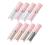 WRITWAA 8pcs Glitter Liquid Eyeshadow Eyeliner Set Shimmering Eye Makeup for Daily Party and Festival Looks Safe Skin-friendly Formula Vibrant Colors