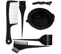 WRITWAA 8pcs Hair Dyeing Bowl Brush Hair Clips and Mixer for Hairdressing Tools for Home Scenario