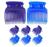 WRITWAA 8pcs Hot Curler Claw Clips Hair Styling Accessories for Hair Salon and Home Use Abs Material Designed to Create and Curling Styles