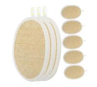 WRITWAA 8pcs Multipurpose Natural Loofah Sponge Pads for Dishwashing and Kitchen Cleaning Lightweight and Water Absorbent Scrubber Cloths Gentle Surfaces Easy to Store and Carry