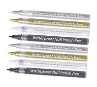 WRITWAA 8pcs Nail Art Pens for Easy Drawing and Painting Liner Tools for Nail Decoration Compact and Portable for Salon Use