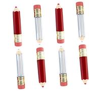 WRITWAA 8Pcs Pencil Shape Refillable Lip Gloss Tubes Durable Empty Lip Gloss Containers for DIY Cosmetics Compact Travel Friendly Design for Makeup Collection