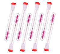 WRITWAA 8pcs Portable Eyelash Brush Set with Diamond Tubes DIY Makeup Applicator for Professionals and Personal Use Easy to Clean for Achieving Natural Finish