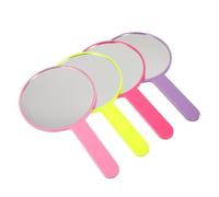 WRITWAA 8pcs Portable Handheld Makeup Mirrors for Travel, round Single-side Cosmetic Mirrors with Ps and Glass Material, and Women on The Go