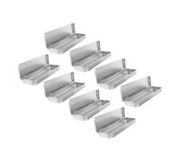 WRITWAA 8pcs Rectangular Tin Stationery Boxes Portable Pencil Storage Cases with Hinged Lids for School Home Travel Lightweight Metal Organizer for Pens Makeup Brushes Jewelry Accessories