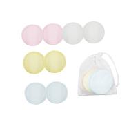WRITWAA 8Pcs Reusable Cotton Makeup Remover Pads with Mesh Bag Gentle Facial Wash Cloths for All Skin Types for Eye Makeup Lipstick Daily Cleansing
