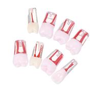 WRITWAA 8pcs Root Canal Treatment Model Typodont Teeth Model with Roots Resin Educational Prop for School Training, Students and Assistants, Demonstration