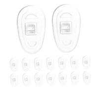 WRITWAA 8pcs Silicone Non-slip Glasses Nose Pads Screw Replacement Cushions for Eyewear Nose Bridge for Sunglasses and Reading Glasses