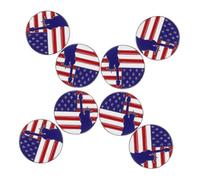 WRITWAA 8Pcs Statue of Liberty Brooch Pins Vibrant Enamel Usa Accessories for Women for Independence Day Memorial Day Celebrations Durable Metal Scratch Resistant Finish