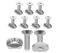 WRITWAA 8pcs Surfboard Hydrofoil Screws Stainless Steel T Shape Fasteners with Universal Fit and Greater Resistance for Artificial Wave Pools and Oceans, Suitable for Competition Setups