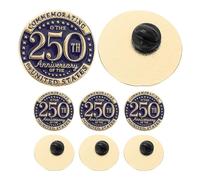 WRITWAA 8pcs U.s 250th Anniversary Patriotic Lapel Pin Set 1.18" Memorial Day Veterans Hat Pins for Men and Women, Usa Country Brooch Jewelry for Coat, Scarf, and Clothing