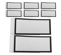 WRITWAA 8pcs Vintage Magnetic Notepad for Refrigerator with Lined Offset Paper, Multifunctional Organizational Boost, Black Colour, Holiday Memo Pads for Fridge Messages and To-do Lists