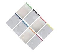 WRITWAA 8pcs Wide Ruled A6 Notepad Small Pocket Writing Pad with Lined Paper, Compact and Portable Paper Memo Pads to Prevent Ink Bleed for Office and Task Management