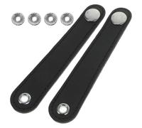 WRITWAA Accordion Bellows Straps with Buckle, Double-layer Leather Structure, Hole Spacing .cm Black Pu Providing Stable Wind Pressure and Convenient Adjustment for Daily