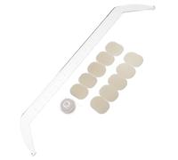 WRITWAA Acrylic Eyebrow Mapping Ruler Transparent Brow Positioning Tool for Precise Symmetrical Shaping Reusable Measuring Template with Clear Guidelines for Salon and Home Use