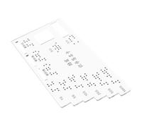 WRITWAA Acrylic Label Board Blinder Attention Card for Currency Identification Portable Blinder Supplies for Financial Management Enhanced User Experience with Tactile Features