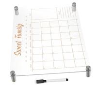 WRITWAA Acrylic Magnetic Weekly Planner Dry Erase Board for Fridge and Office Lightweight Message Board with Magnets and Whiteboard Marker Multifunctional Wall Hanging Note Organizer for