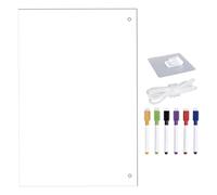 WRITWAA Acrylic Whiteboard Dry Erase Bulletin Board with Markers Modern Simple Stylish Design for Organizing Daily Life and Effective Planning in Home and Office