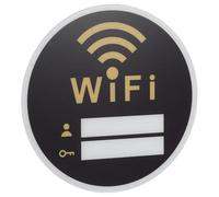 WRITWAA Acrylic Wifi Sign 20X20Cm for Guest Areas and Scenic Spots Network Reminder in Public Restrooms and Home