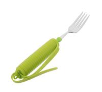 WRITWAA Adaptable Utensil for Weak Hand & Tremors - Silicone Handle Anti-Shake Fork Tableware for Home Nursing Facilities Disabilities Elderly