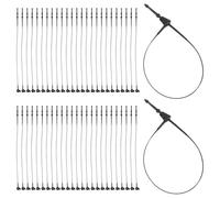 WRITWAA Adjustable Security Cable Zip Ties for Clothing Accessories and Garments 1000pcs with Buckle Design Made of Sturdy Pp Material, Resistant to Breaking, for Indoor Projects and