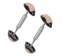 WRITWAA Adjustable Shoe Stretcher for Women High Heels Shoe Shaper Inserts for Wide Feet Portable and Sturdy Plastic and Metal for Business Trips and Travel 1 Pair Black