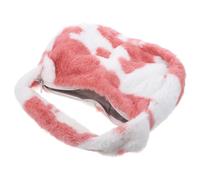 WRITWAA Adorable Cow Print Lady Shoulder Bag Plush Chain for Winter | Soft Feel, Fits Sunglasses and Keys, Hands Free Crossbody, Back to School