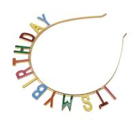 WRITWAA Alloy Colorful Birthday Hair Band Decorative Headband Adds Happy Ambience for Birthday Party Celebration Accessories