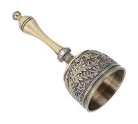 WRITWAA Alloy Handheld Bell Vintage Metal Hand Bell for Service Classroom Home Restaurant Desk Chinese Dragon Phoenix Design