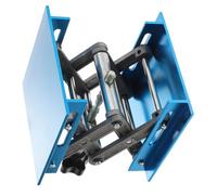 WRITWAA Aluminium Manual Lifting Table Stand 100X100Mm Adjustable Height Lift Platform for Laboratory and Industrial Use