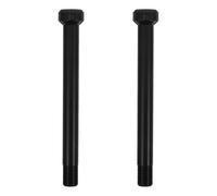 WRITWAA Aluminum Alloy Front Fork Axle Adapter 2pcs M12x1 18mm Bike | Mountain Road Use, Black Anodized Finish, Lightweight Rigidity, Corrosion Resistant, Wide Fit for Hubs