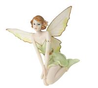 WRITWAA Angel Crafts Flower Fairy Decorations for Princess Birthday Party Souvenirs Hand-Painted Figurine