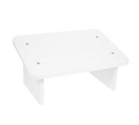 WRITWAA Anti-Fatigue Footrest Mat with Slant Design, Warm White 30cm, Under Desk Foot Stool for Office Use, Ergonomic Foot Resting Pad to Leg Strain and Posture