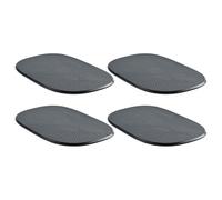 WRITWAA Anti-Slip Car Dashboard Mat 4pcs Set, High Temperature Resistant Non-Slip Silicone Pad for Phones, Keys, Coins, Black Dash Mats for Cars, Automotive Dashboard Tray