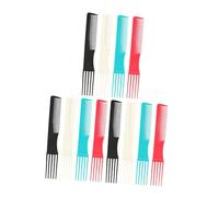 WRITWAA Anti Static Tail Comb 12Pcs Plastic Hairdressing Combs for Women Hair Styling and Makeup Tools in Salon and Home Random Color