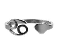 WRITWAA Astrology Ring Adjustable Women Open Ring Stainless Steel for Everyday Wear