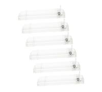 WRITWAA Automatic Cigarette Organizer 6Pcs Plastic Display Rack Automatic Push Design for Retail Store Cigarette Pack Management