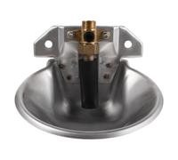 WRITWAA Automatic Water Dispenser: Stainless Steel Animal Drinking Water Bowl with Valve, Rustproof Self-Filling Sheep Goat Drinking Bowl for Outdoor Pasture