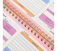 WRITWAA B5 Expense Notebook Undated Weekly Planner for Household Cash Budgeting and Personal Finance with Budget Planning Features and Sturdy Paper and Iron Cover for Effective Spending