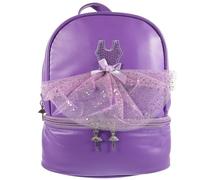 WRITWAA Backpack Large Capacity Portable Travel Bag Pu Leather Color School Bag Ballet Latin Dancing Practical Sized Personality Design Color Girls for Kids