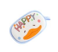 WRITWAA Bath Scrubber Sponge for Newborns, Soft Cotton and Polyester Fiber Material Hanging Rope, Easy to Store and Exfoliates the Skin, Bathing Essential for Gentle Cleaning