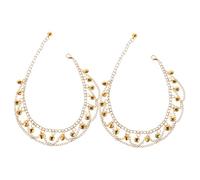 WRITWAA Bell Anklet for The Foot with Multi-layer Golden Bells Bohemian Jingle Anklet Bracelet Foot Jewelry for Dance Performances and Parties Leg Chain