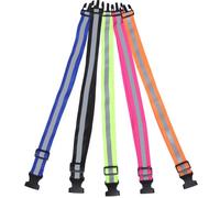 WRITWAA Belt Cloth Reflective 5pcs Elastic Adjustable with Running and Reflective Strip for Safety, High Visibility Strap Night Running and Cycling Fitness for Outdoor Sports and Patrol