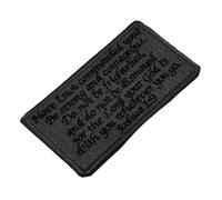 WRITWAA Bible Sayings Embroidery Armband Patch DIY Sewing Decoration for Clothing Repair Gray Tape Badge for Shirts Jeans Backpacks