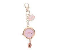 WRITWAA Birthday Pocket Watch Nurse Watch Rose Gold Key Ring Clasp Staff Doctors Holiday with 1 X Button Battery