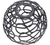 WRITWAA Black Iron Wire Lamp Shade Replacement Sturdy Construction Smooth Surface Rustic Wire Globe Cover Suitable for Restaurants Suitable for Hotels Decorative Lamp Shade Cage
